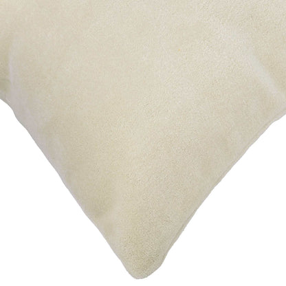 Cuscino con cuscino HEERLEN 12 pz Crema Fleece in microfibra | homemem39
