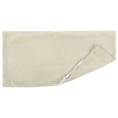 Cuscino con cuscino HEERLEN 12 pz Crema Fleece in microfibra | homemem39