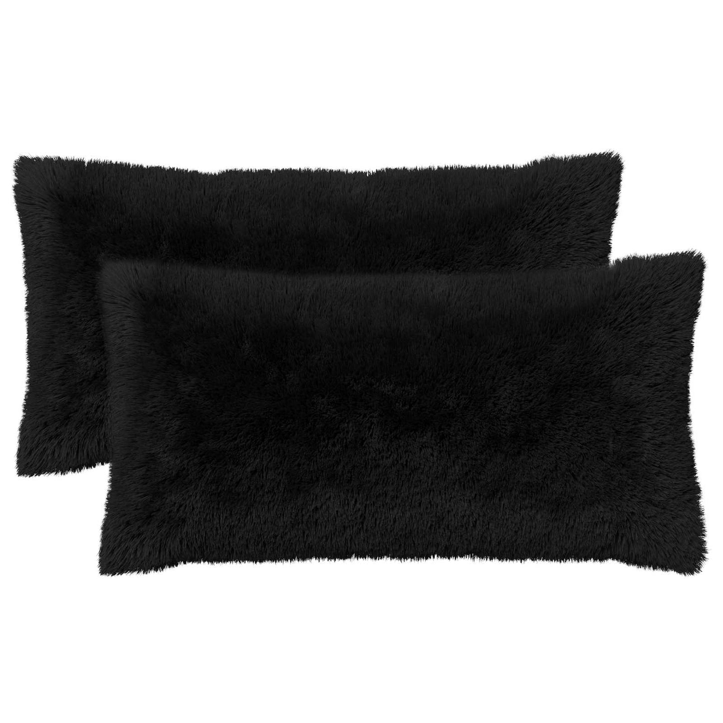 Cuscino con cuscino HEERLEN 12 pz Nero Fleece PV