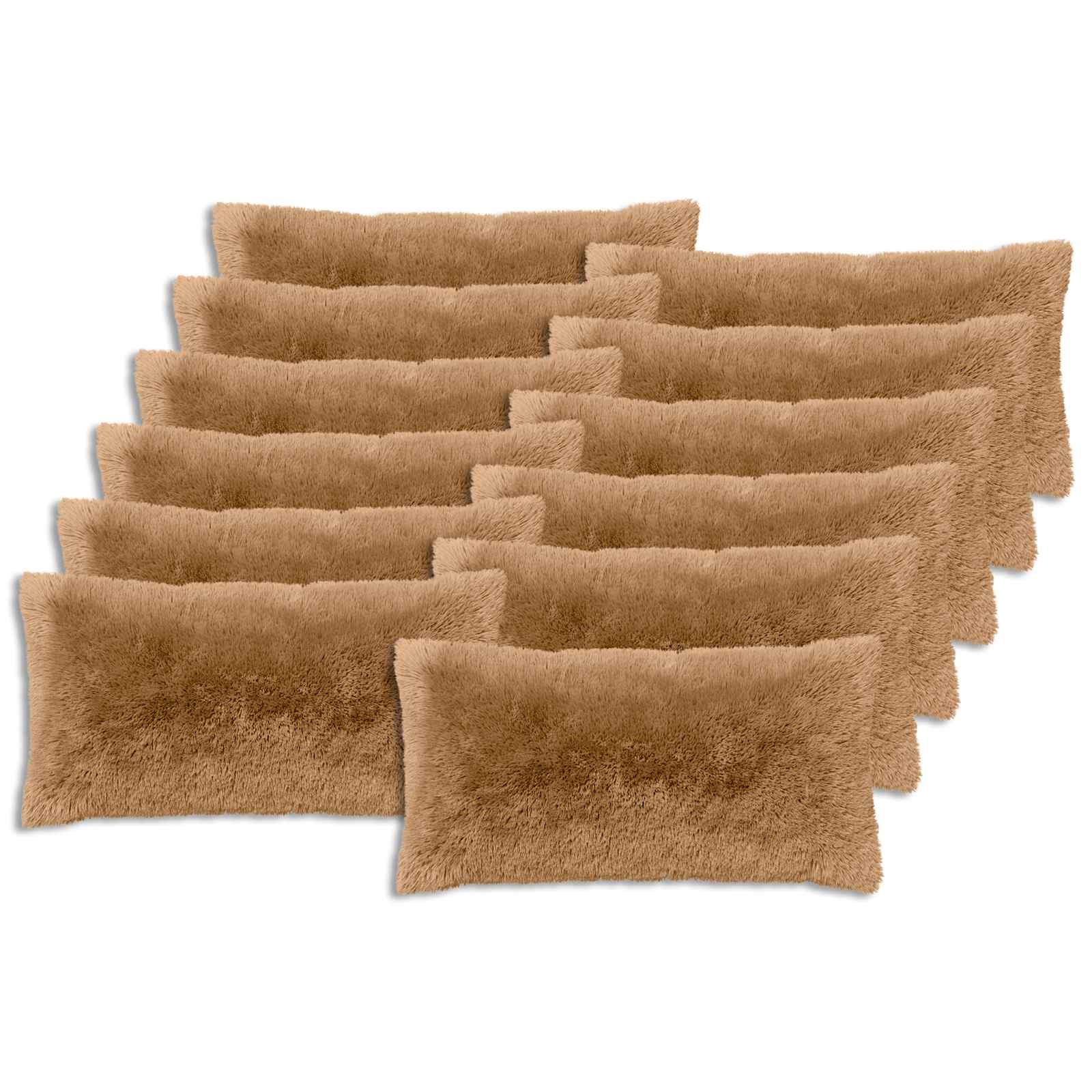 Cuscino con cuscino HEERLEN 12 pz Tortora Fleece PV | homemem39