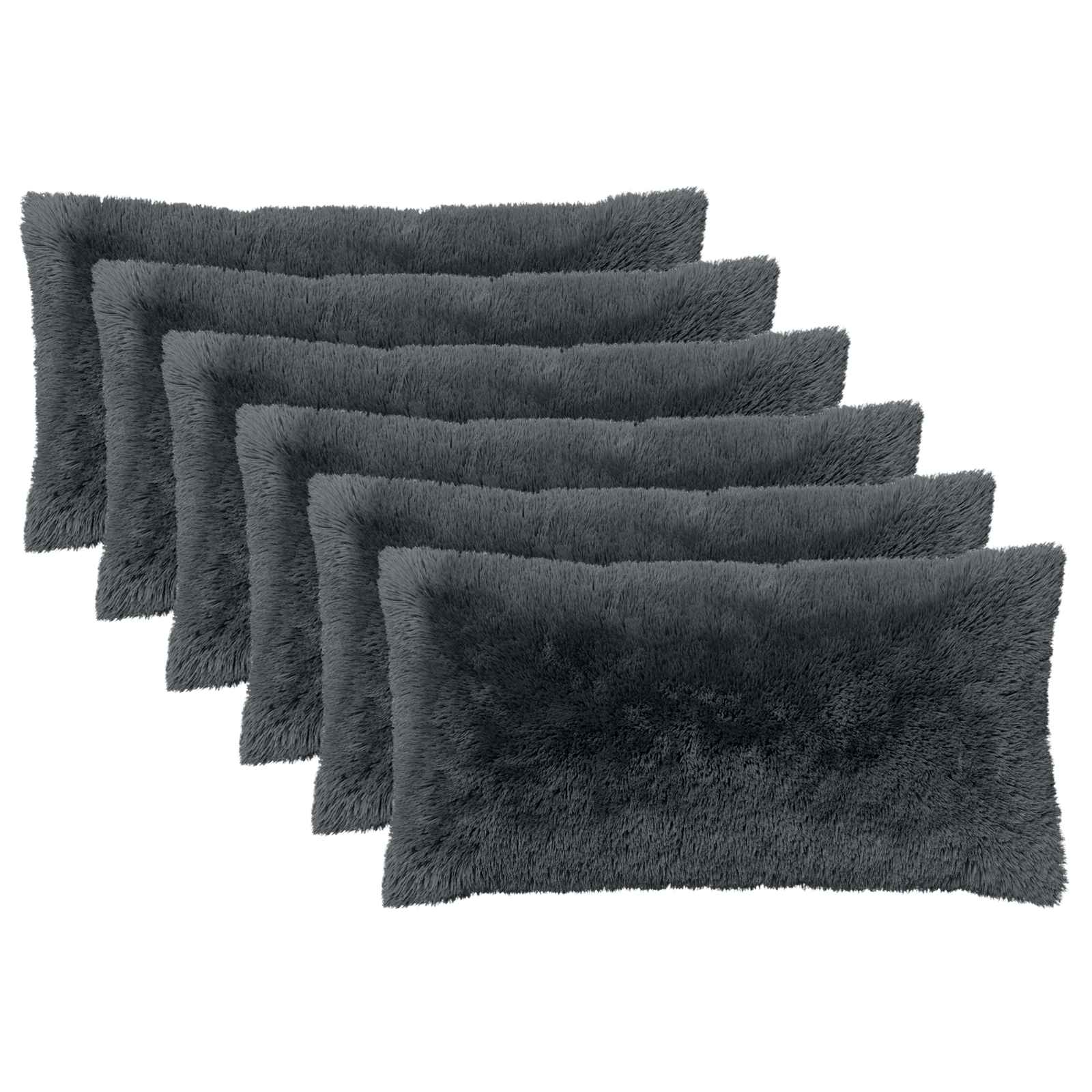 Cuscino con cuscino HEERLEN 6 pz Antracite Fleece PV | homemem39