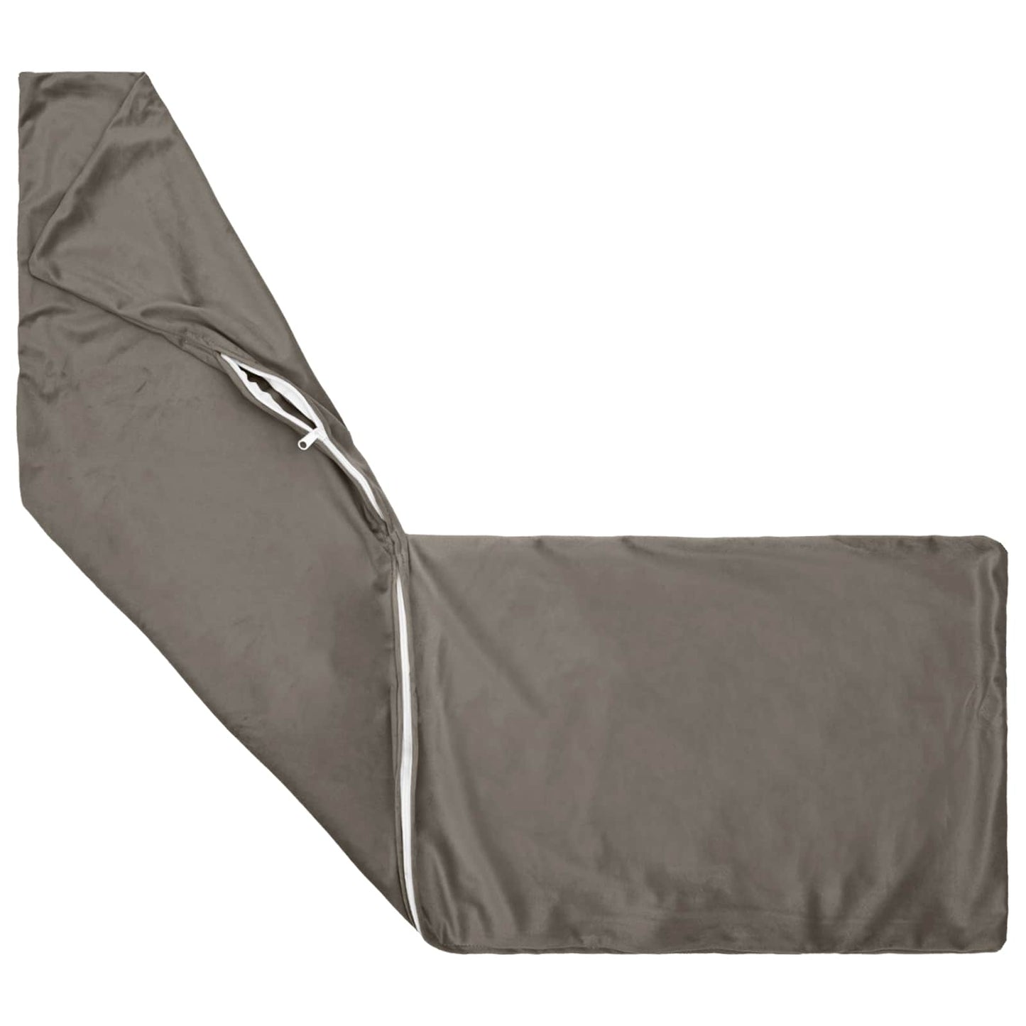 Cuscino con cuscino HEERLEN Grigio Chiaro 40 x 145 cm Velluto | homemem39
