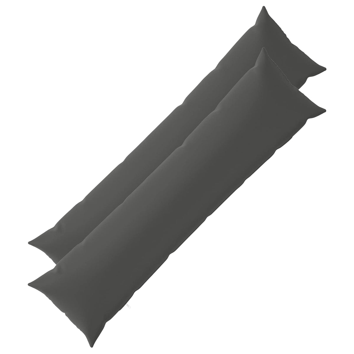 Cuscino 2 pz HEERLEN Antracite 40 x 145 cm Poliestere | homemem39