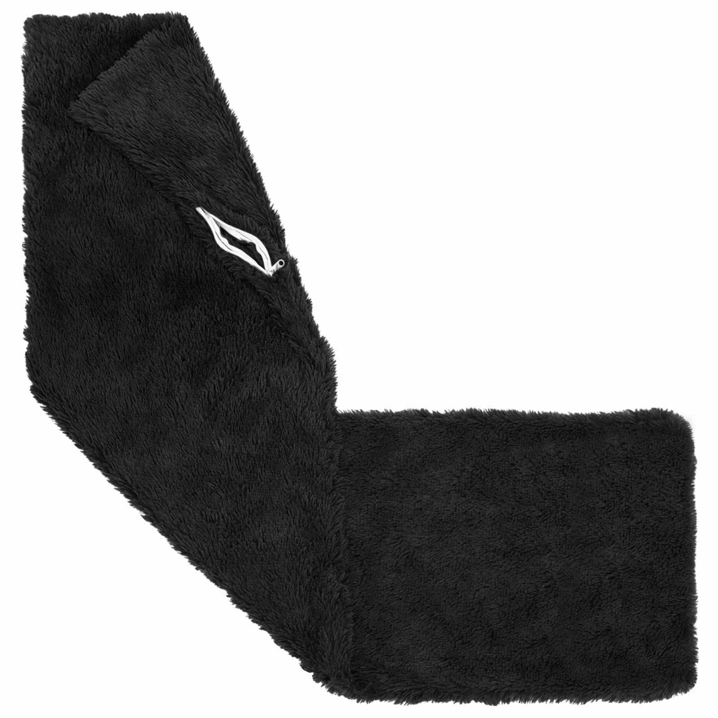 Cuscino con cuscino HEERLEN Nero 40 x 145 cm Fleece PV | homemem39