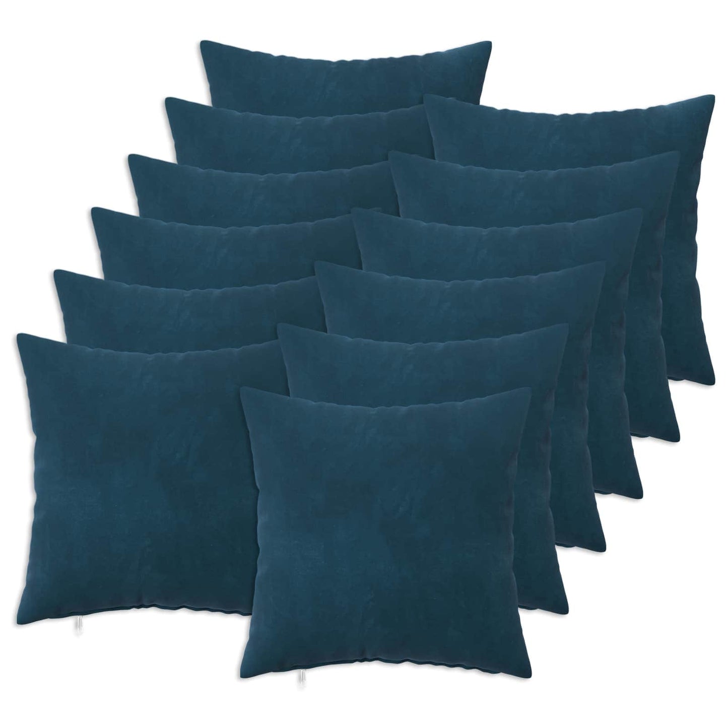 Cuscino con cuscino HEERLEN 12 pz Blu Velluto | homemem39