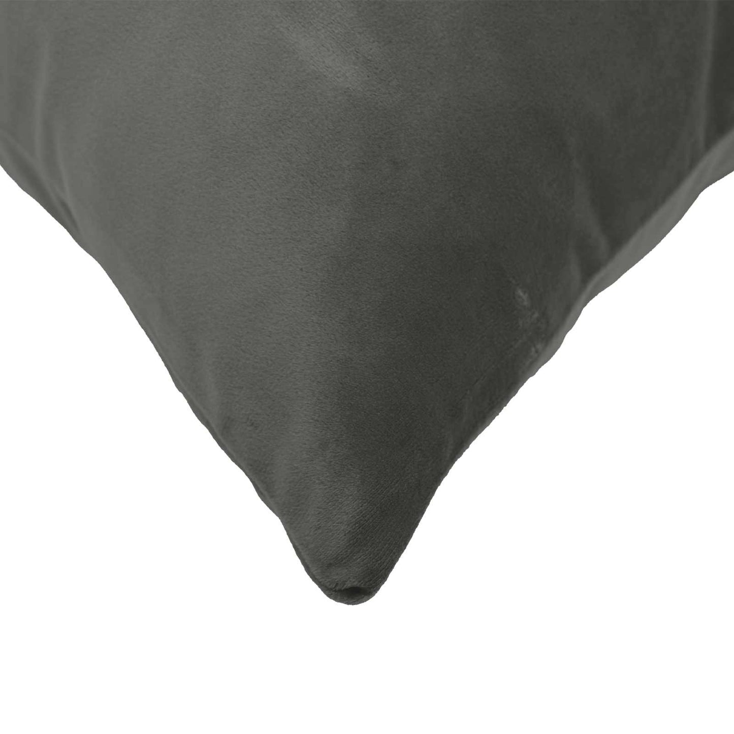 Cuscino con cuscino HEERLEN 2 pz Grigio Scuro Velluto | homemem39