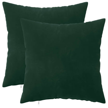 Cuscino con cuscino HEERLEN 2 pz Verde Scuro Velluto | homemem39