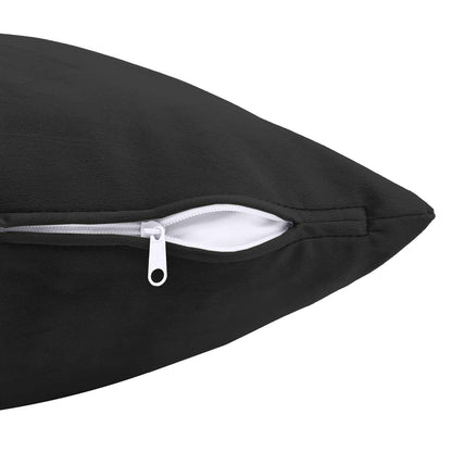 Cuscino con cuscino HEERLEN 12 pz Nero Velluto | homemem39