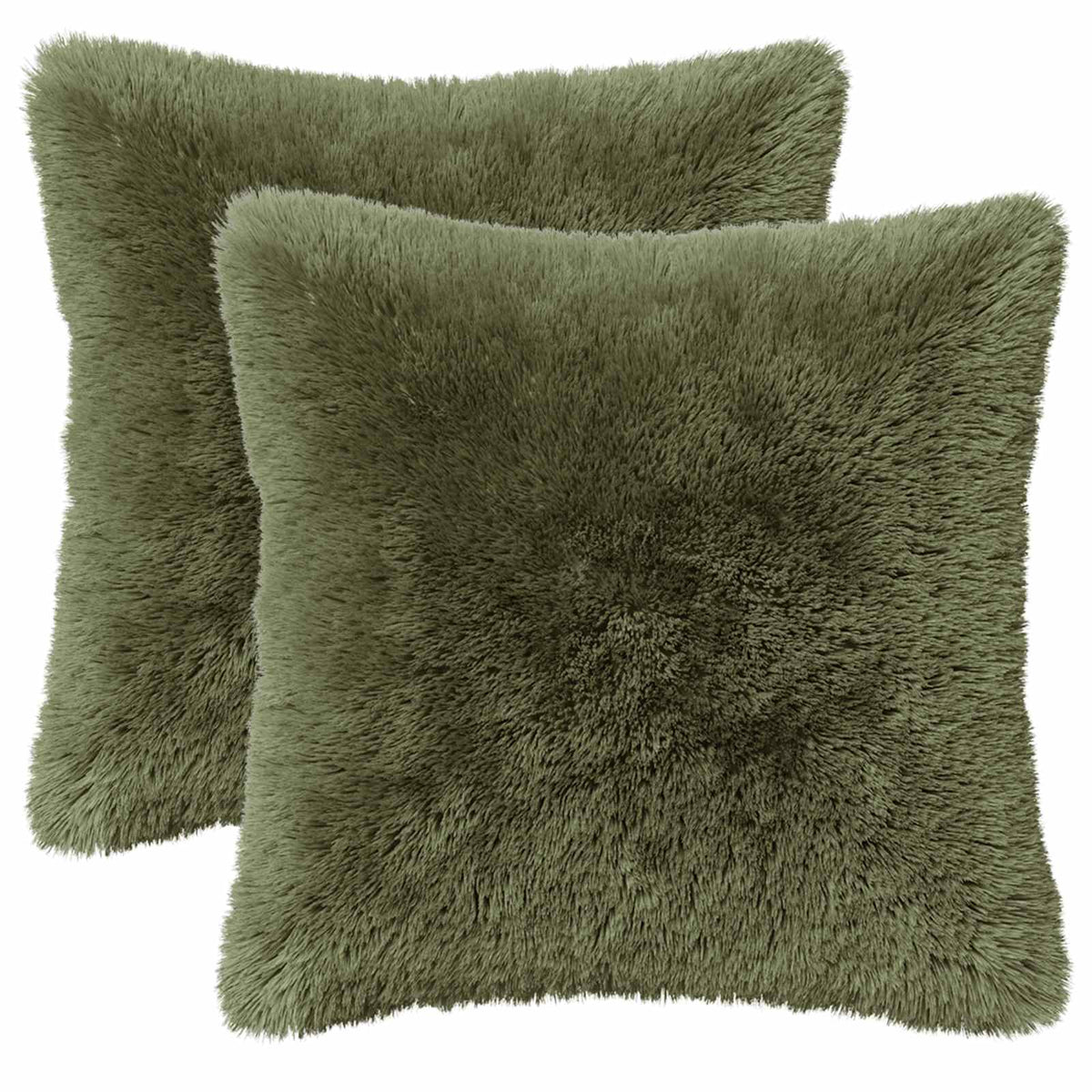 Cuscino con cuscino HEERLEN 2 pz Verde Fleece PV
