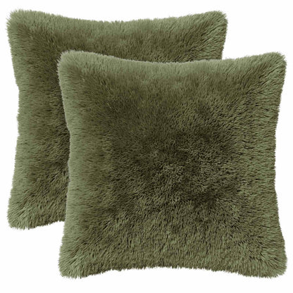 Cuscino con cuscino HEERLEN 2 pz Verde Fleece PV