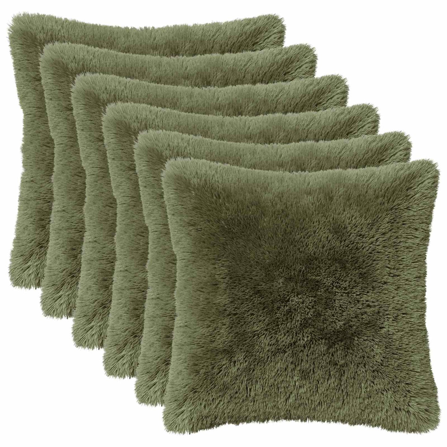 Cuscino con cuscino HEERLEN 6 pz Verde Fleece PV
