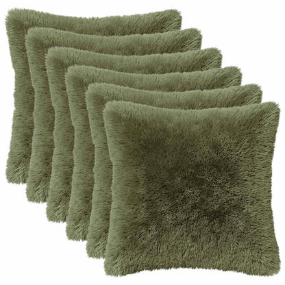 Cuscino con cuscino HEERLEN 6 pz Verde Fleece PV