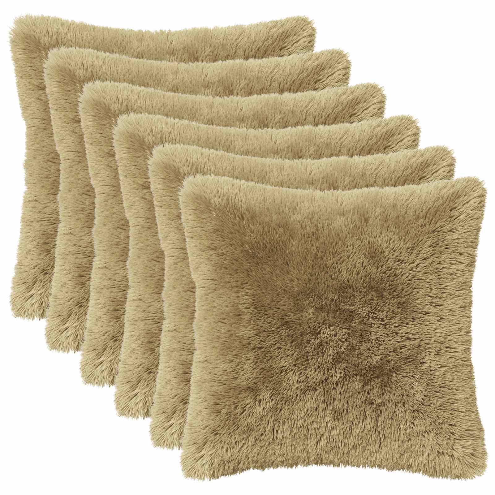 Cuscino con cuscino HEERLEN 2 pz Grigio Chiaro Fleece PV | homemem39