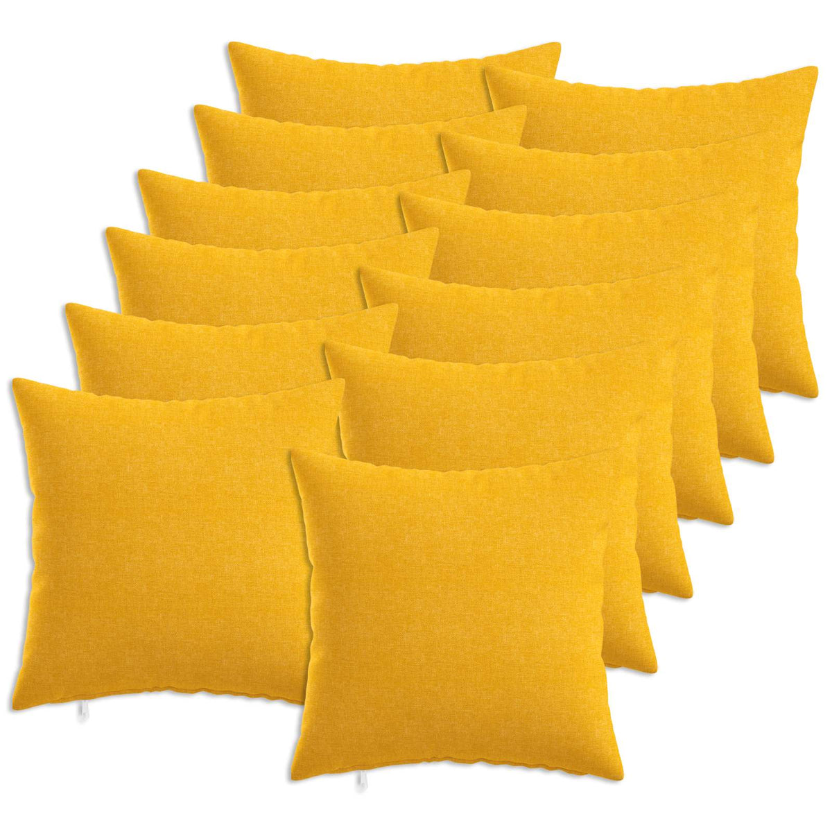 Cuscino con cuscino HEERLEN 12 pz Giallo Chiaro Tessuto | homemem39