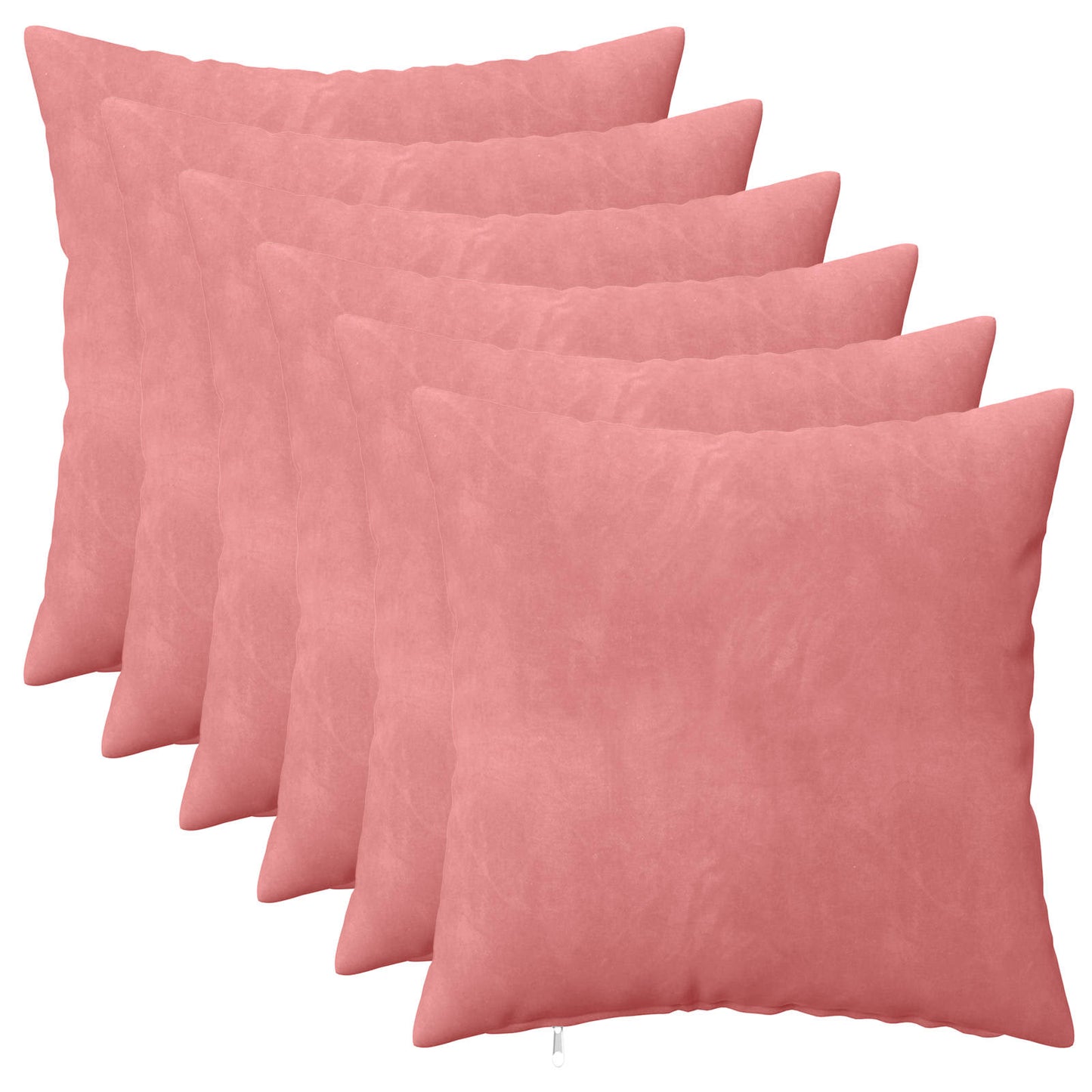 Cuscino con cuscino HEERLEN 6 pz Rosa Velluto | homemem39