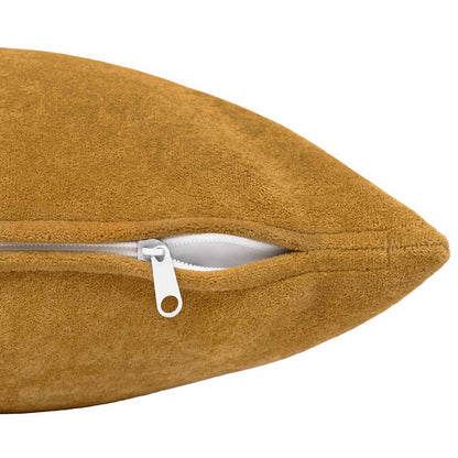 Cuscino 2 pz HEERLEN Giallo 50 x 50 cm Fleece in microfibra