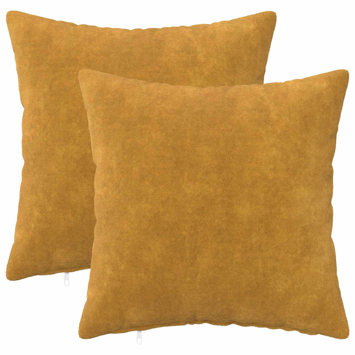 Cuscino 2 pz HEERLEN Giallo 50 x 50 cm Fleece in microfibra