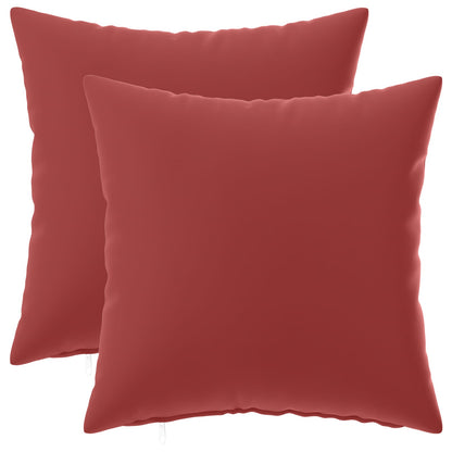 Cuscino con cuscino HEERLEN 2 pz Rosso Vino Poliestere | homemem39