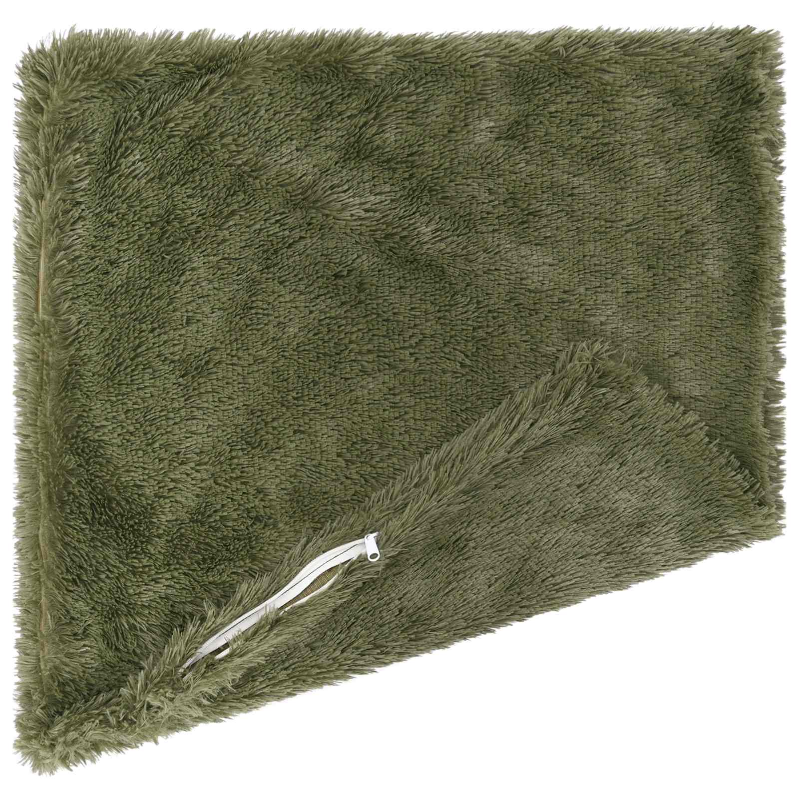 Cuscino con cuscino HEERLEN 6 pz Verde Fleece PV | homemem39