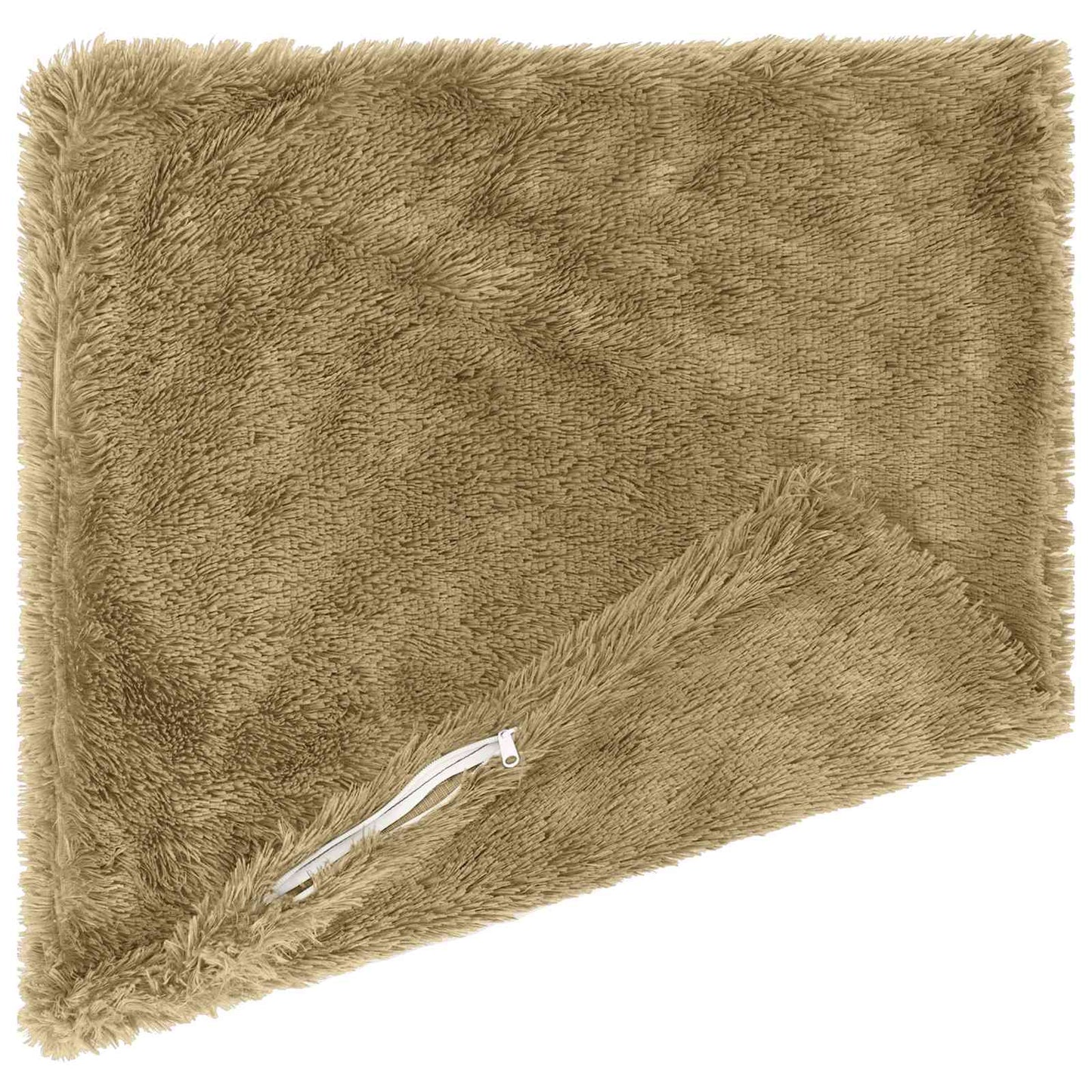 Cuscino con cuscino HEERLEN 6 pz Grigio Chiaro Fleece PV | homemem39