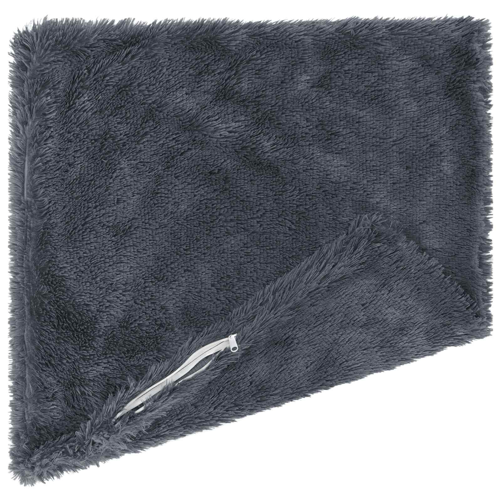Cuscino con cuscino HEERLEN 6 pz Antracite Fleece PV | homemem39