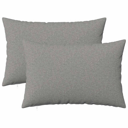 Cuscino con cuscino HEERLEN 2 pz Grigio Nuvola Tessuto | homemem39
