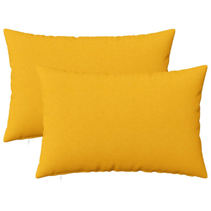 Cuscino con cuscino HEERLEN 2 pz Giallo Chiaro Tessuto