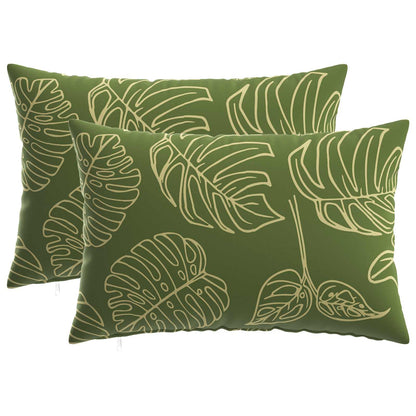 Cuscino con cuscino HEERLEN 2 pz Design a foglia Poliestere | homemem39