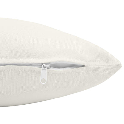 Cuscino da Lanciare 2 pz HEERLEN Bianco 50 x 75 cm Tessuto