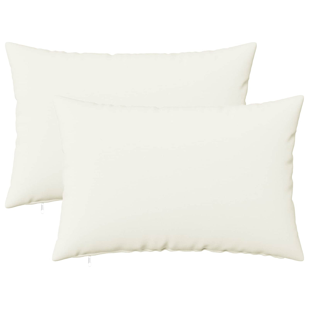 Cuscino da Lanciare 2 pz HEERLEN Bianco 50 x 75 cm Tessuto