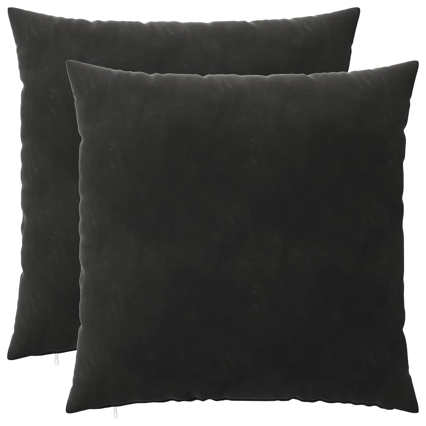 Cuscino con cuscino HEERLEN 2 pz Nero Velluto | homemem39