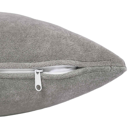 Cuscino HEERLEN 2 pz Grigio Chiaro Fleece in microfibra | homemem39