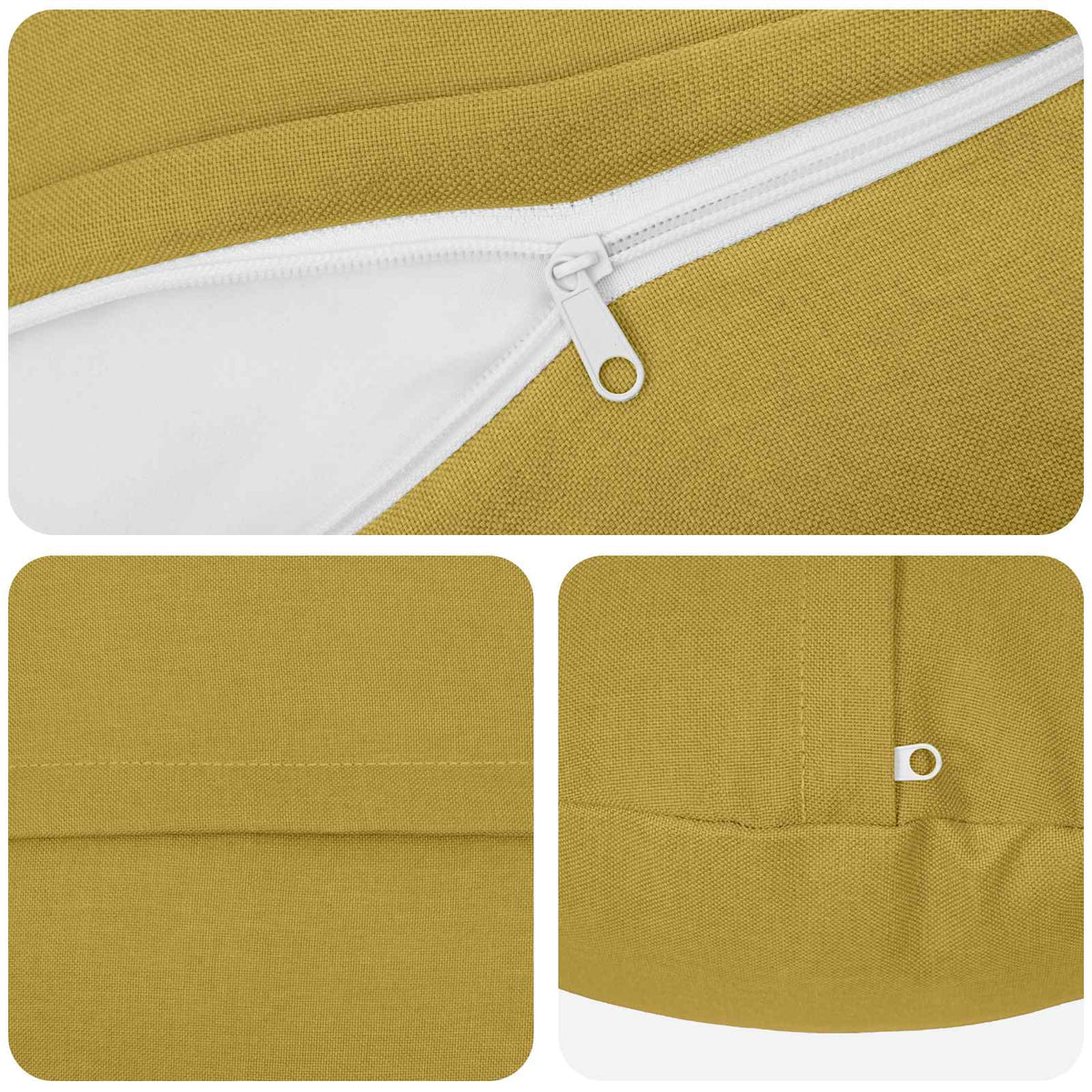 Cuscino con cuscino HEERLEN 2 pz Verde chiaro Tessuto