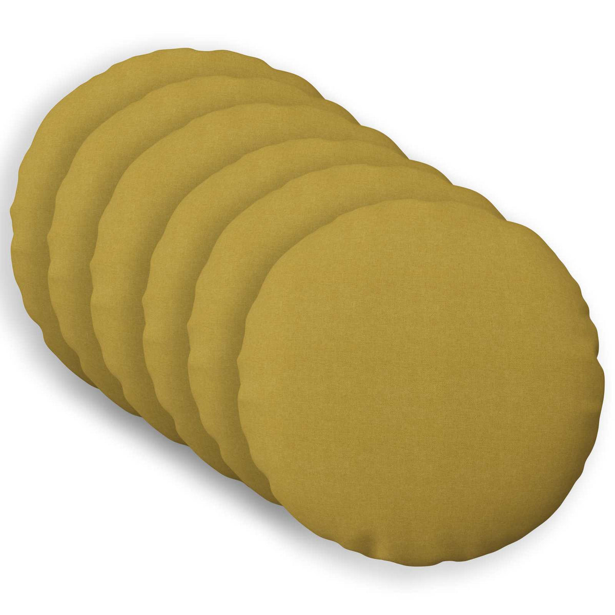 Cuscino da Lanciare 6 pz HEERLEN Chiaro Ø 30 cm Tessuto
