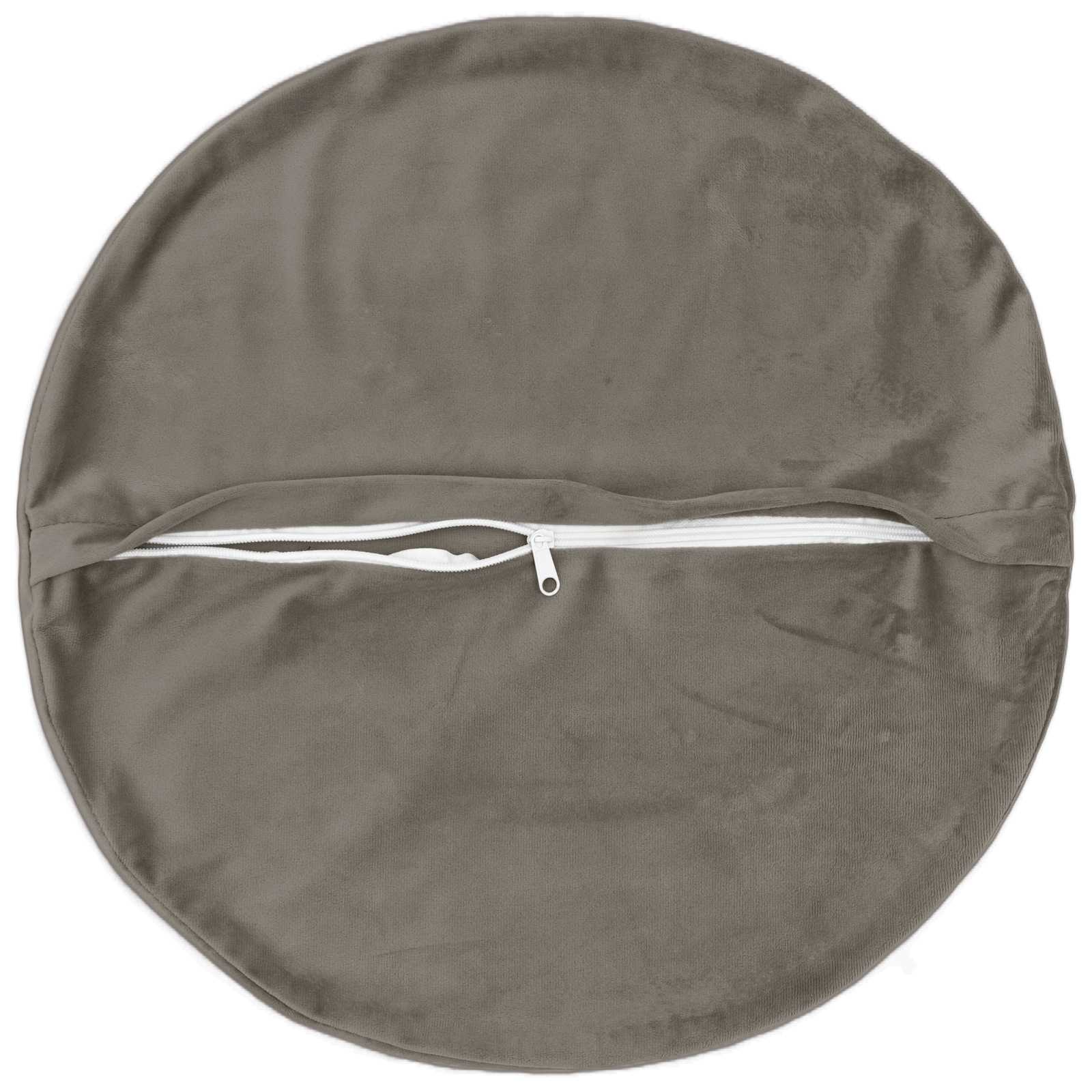 Cuscino con cuscino HEERLEN 2 pz Grigio Chiaro Velluto | homemem39