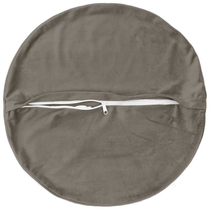 Cuscino con cuscino HEERLEN 2 pz Grigio Chiaro Velluto | homemem39