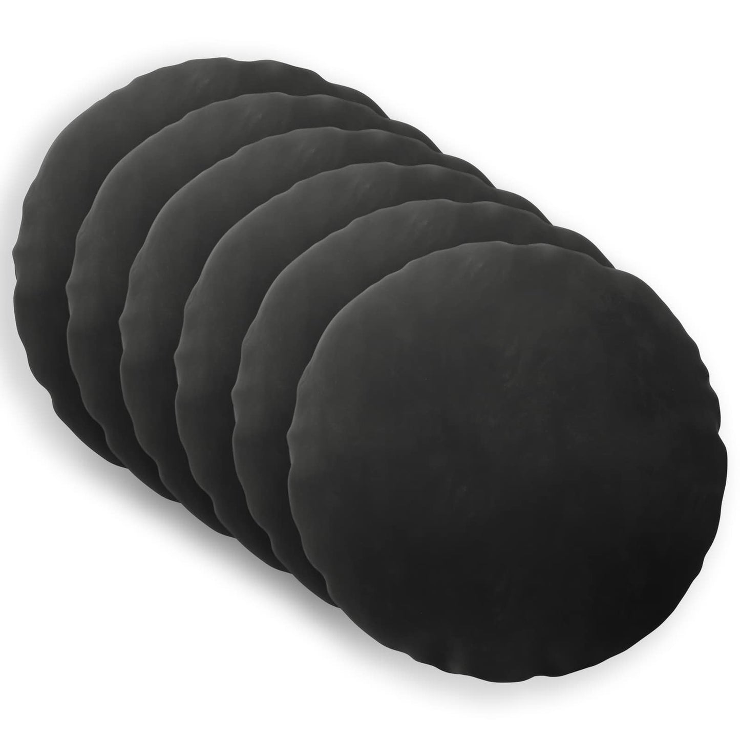 Cuscino con cuscino HEERLEN 6 pz Nero Velluto | homemem39