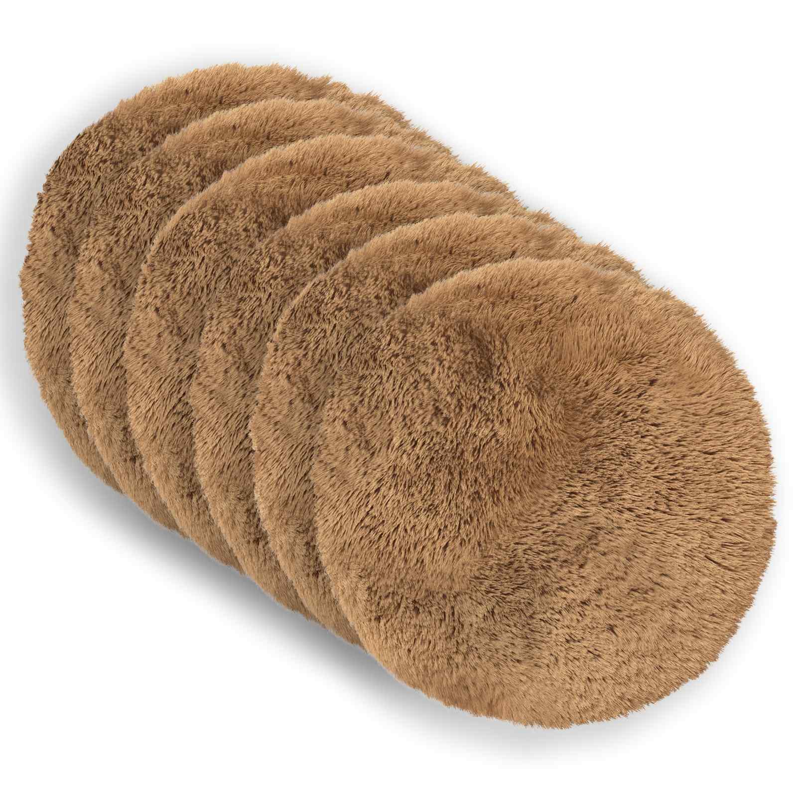 Cuscino con cuscino HEERLEN 2 pz Tortora Fleece PV | homemem39