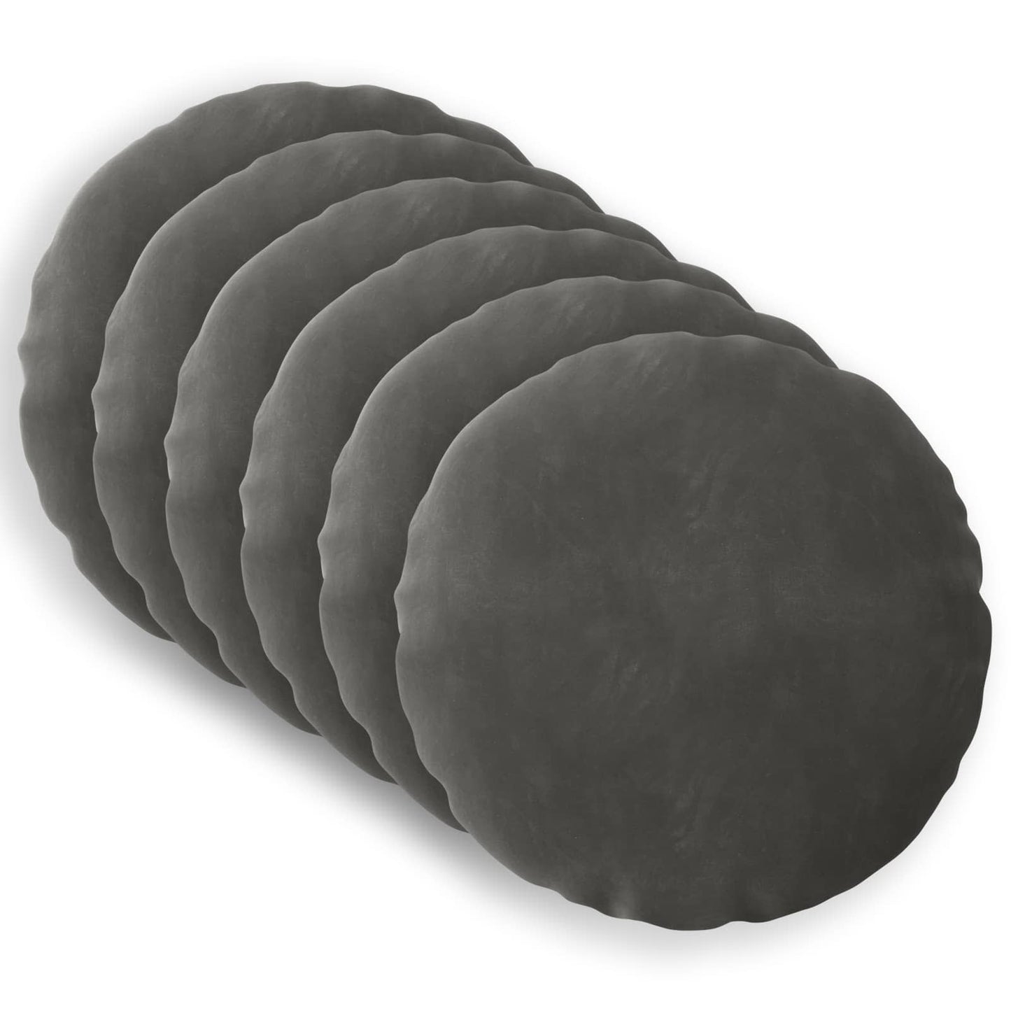 Cuscino con cuscino HEERLEN 6 pz Grigio Scuro Velluto | homemem39