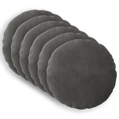Cuscino con cuscino HEERLEN 6 pz Grigio Scuro Velluto | homemem39