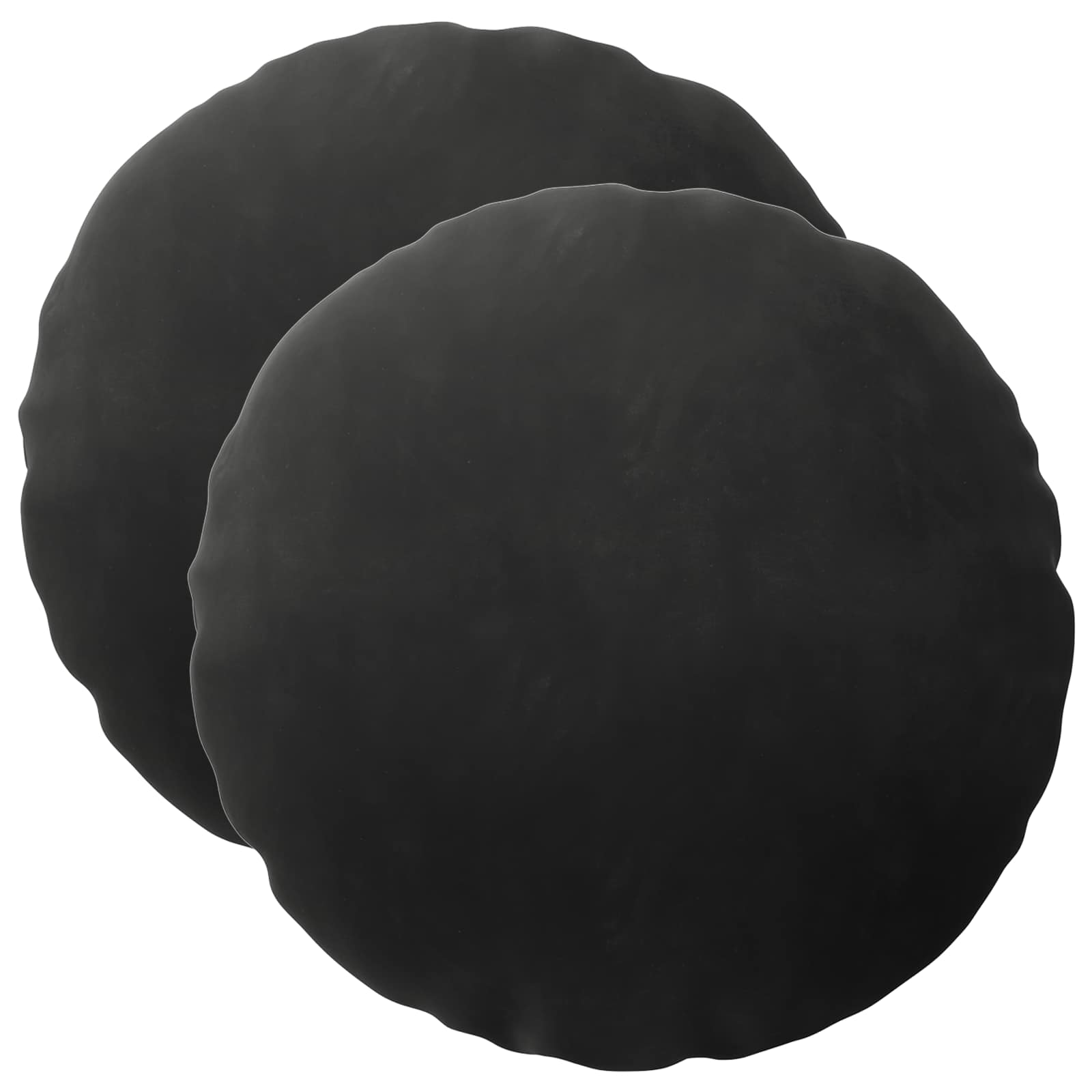 Cuscino con cuscino HEERLEN 2 pz Nero Velluto | homemem39