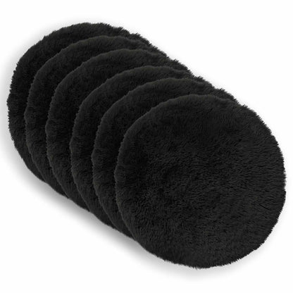 Cuscino con cuscino HEERLEN 2 pz Nero Fleece PV | homemem39