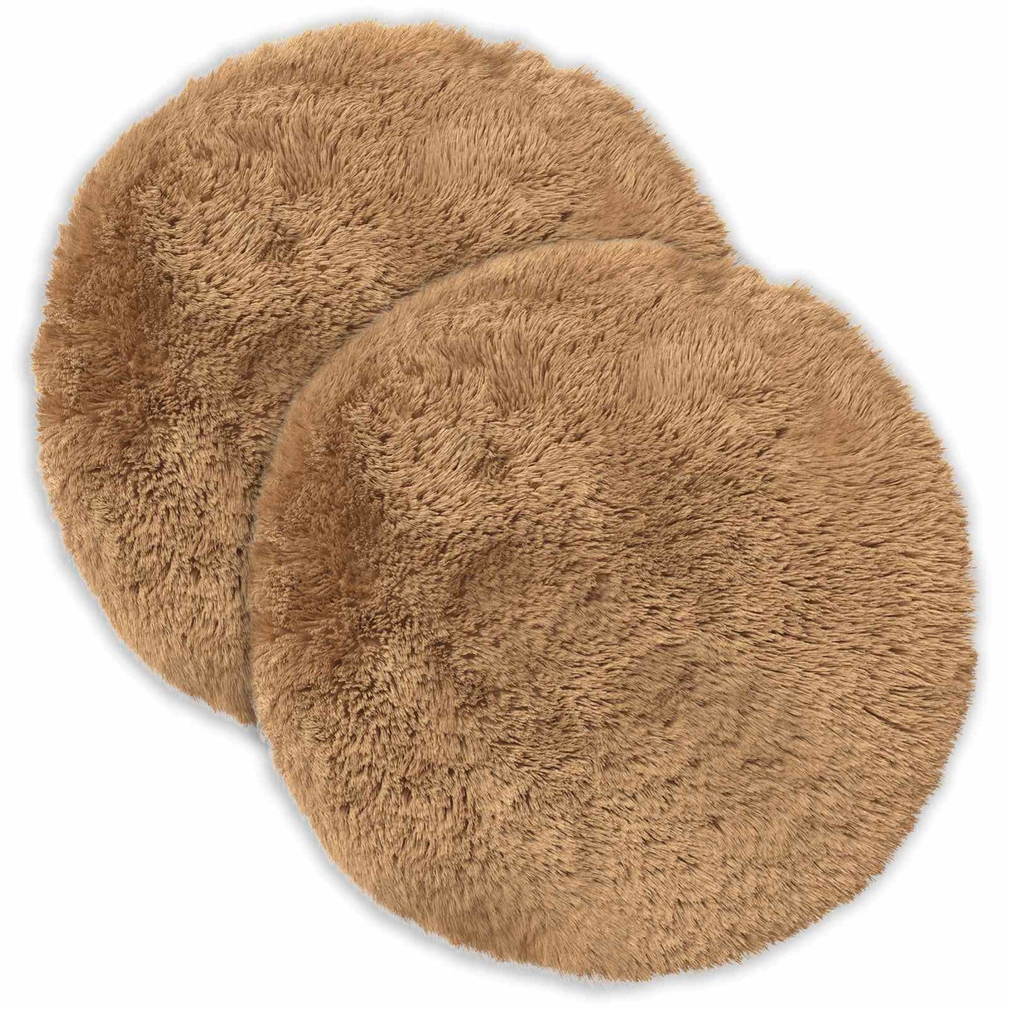 Cuscino con cuscino HEERLEN 2 pz Tortora Fleece PV | homemem39