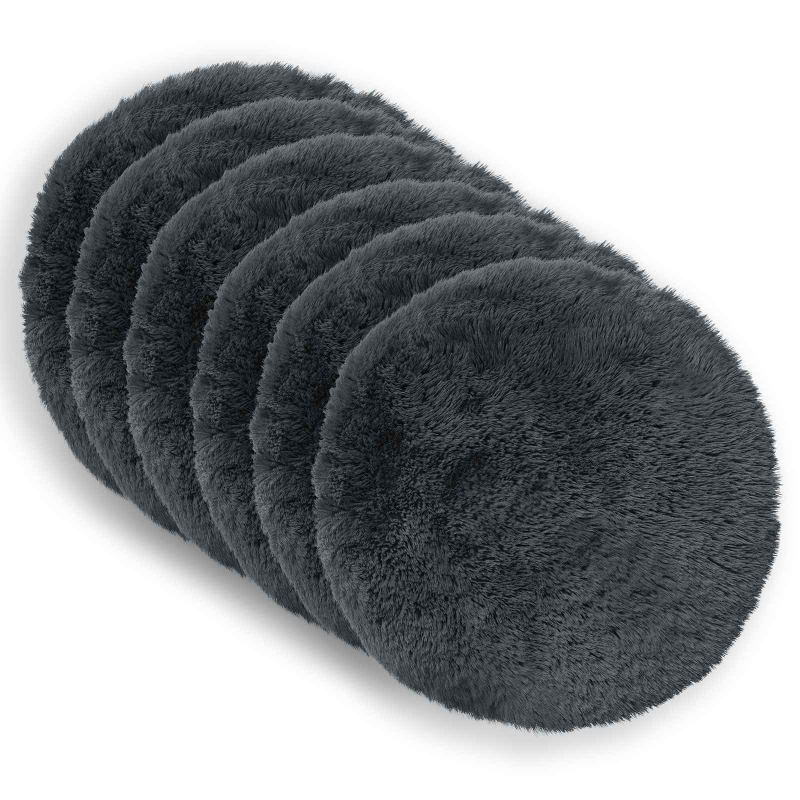 Cuscino con cuscino HEERLEN 6 pz Antracite Fleece PV | homemem39