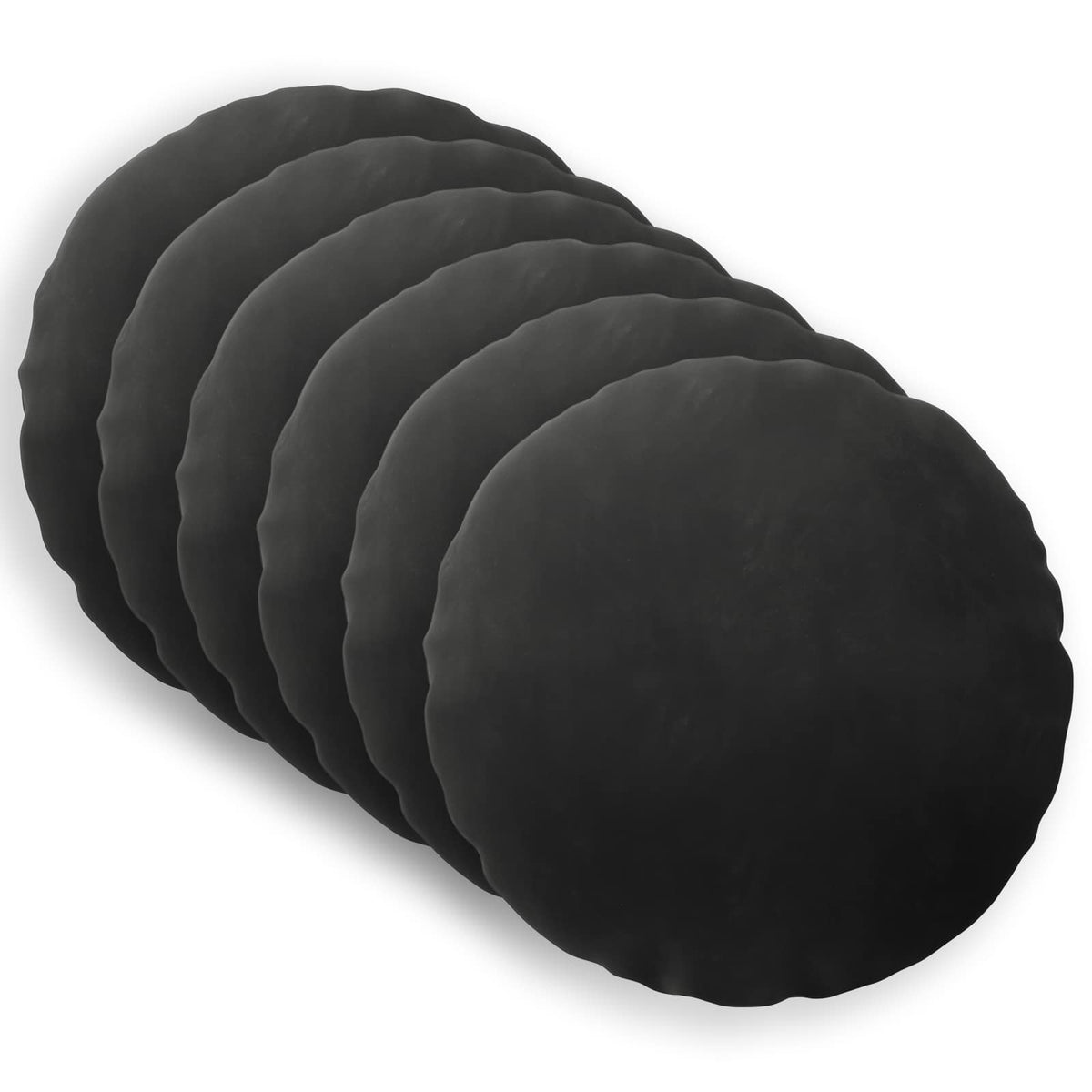 Cuscino con cuscino HEERLEN 6 pz Nero Velluto