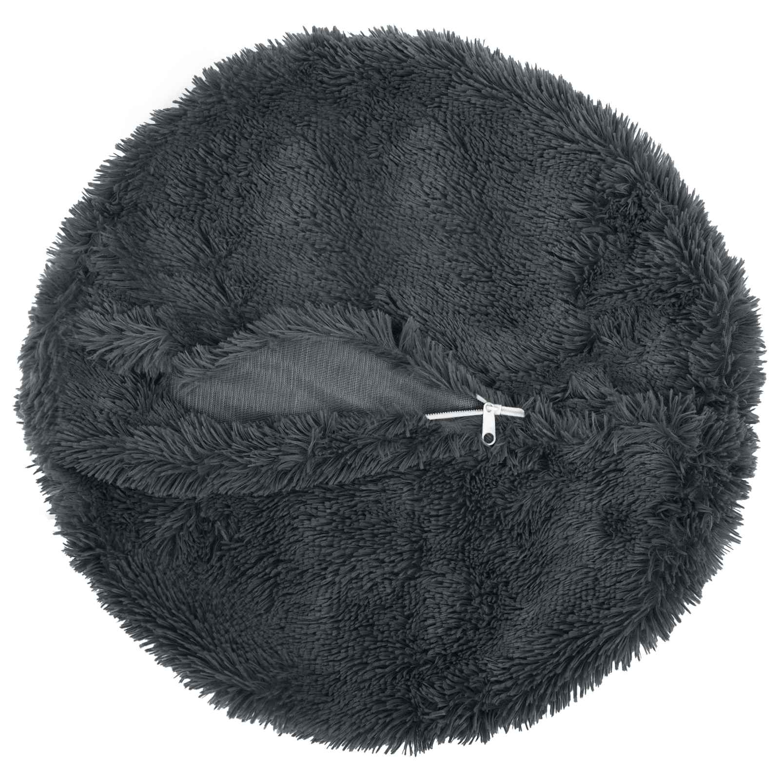 Cuscino con cuscino HEERLEN 6 pz Antracite Fleece PV | homemem39