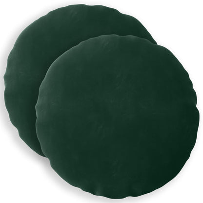 Cuscino con cuscino HEERLEN 2 pz Verde Scuro Velluto | homemem39