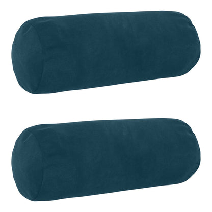 Cuscino con cuscino HEERLEN 2 pz Blu Velluto | homemem39