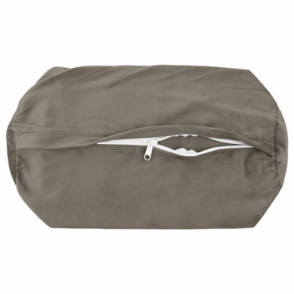 Cuscino con cuscino HEERLEN 6 pz Grigio Chiaro Velluto | homemem39