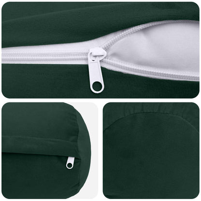 Cuscino con cuscino HEERLEN 6 pz Verde Scuro Velluto | homemem39